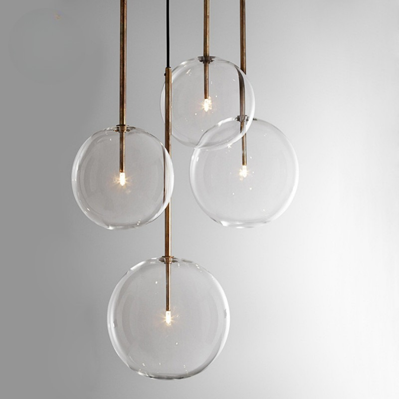 Switching Coffee To Tea - Luminárias Pendentes de Vidro Circulares LED