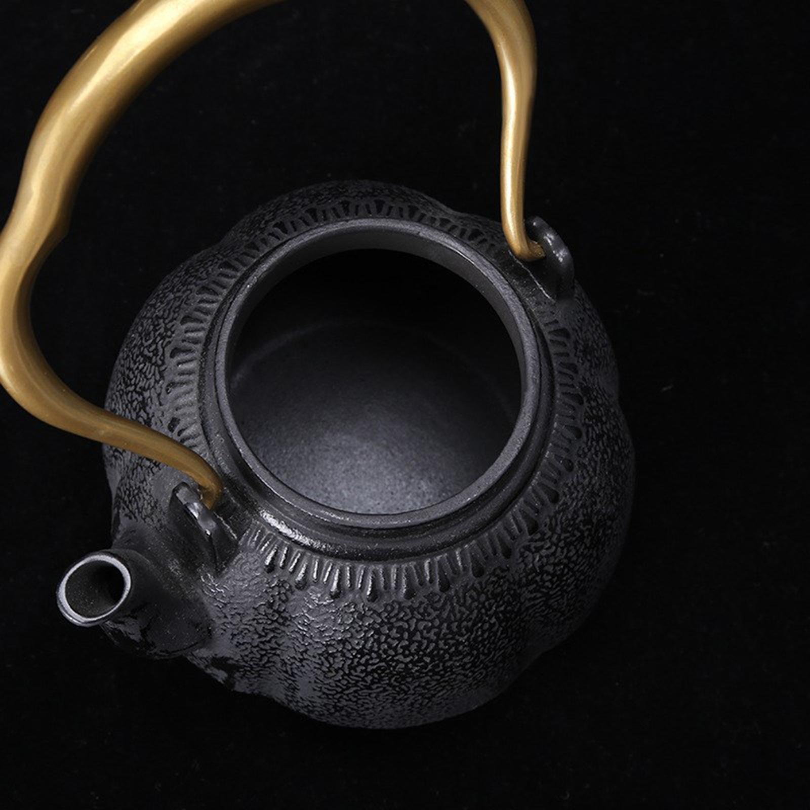 Cast Iron Teapot - Chaleira de Ferro para Uso Familiar,