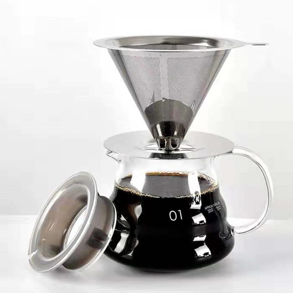 Dispenser Coffee And Tea - Suporte de filtro de café reutilizável,