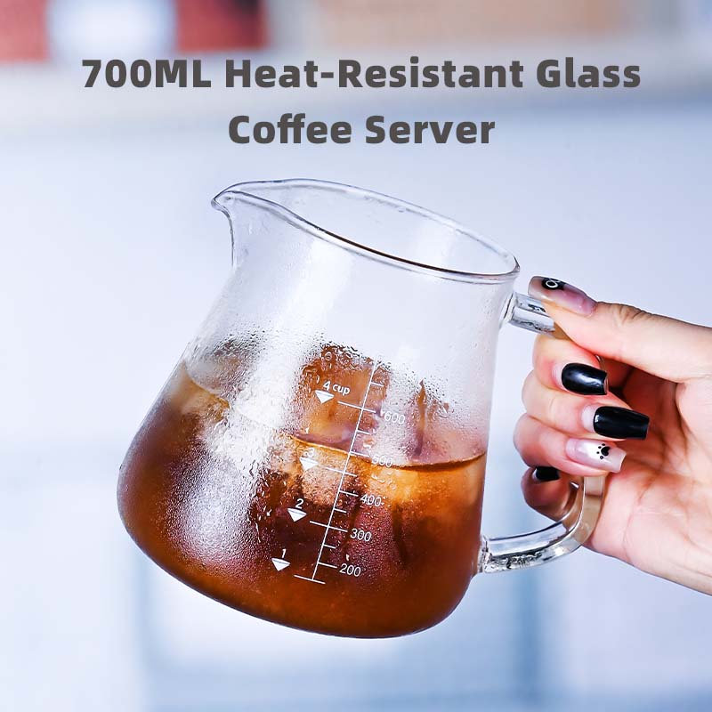 Coffee Tea Catering - Novo alto borosilicato 700ml vidro despeje