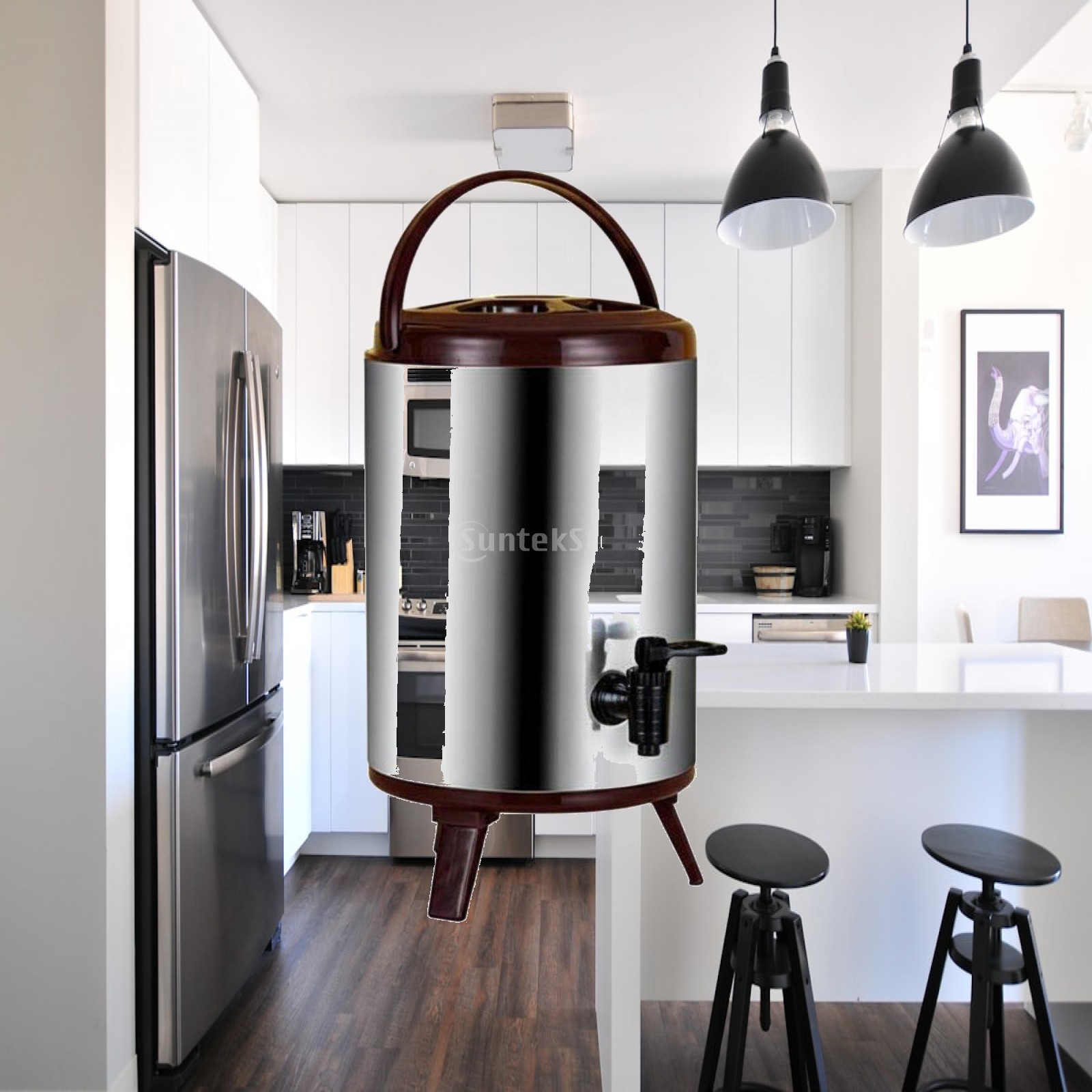 Coffee Tea Urn - Dispensador de Bebidas em Aço Inoxidável