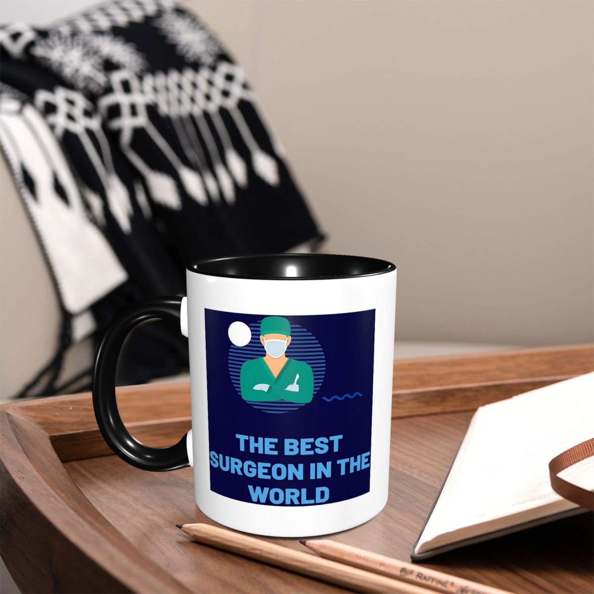 Coffee Tea World - Caneca de cerâmica engraçada com estampa