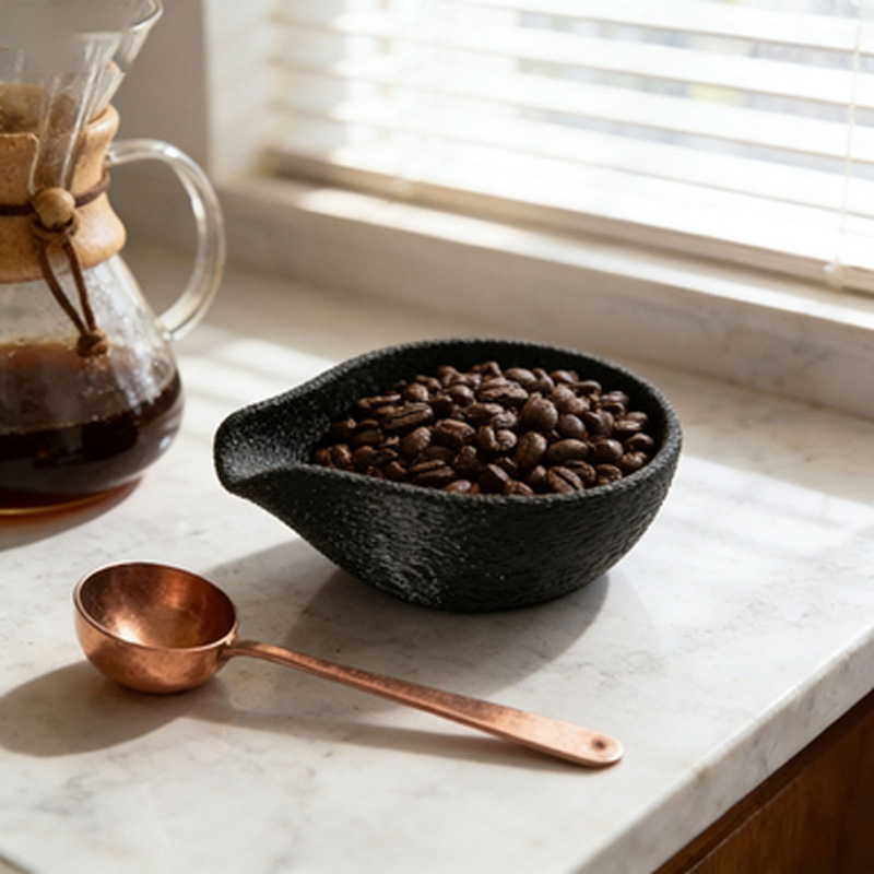 Copo doseador de feijão de caf - Coffee Tea Bean Leaf avaliação e preço