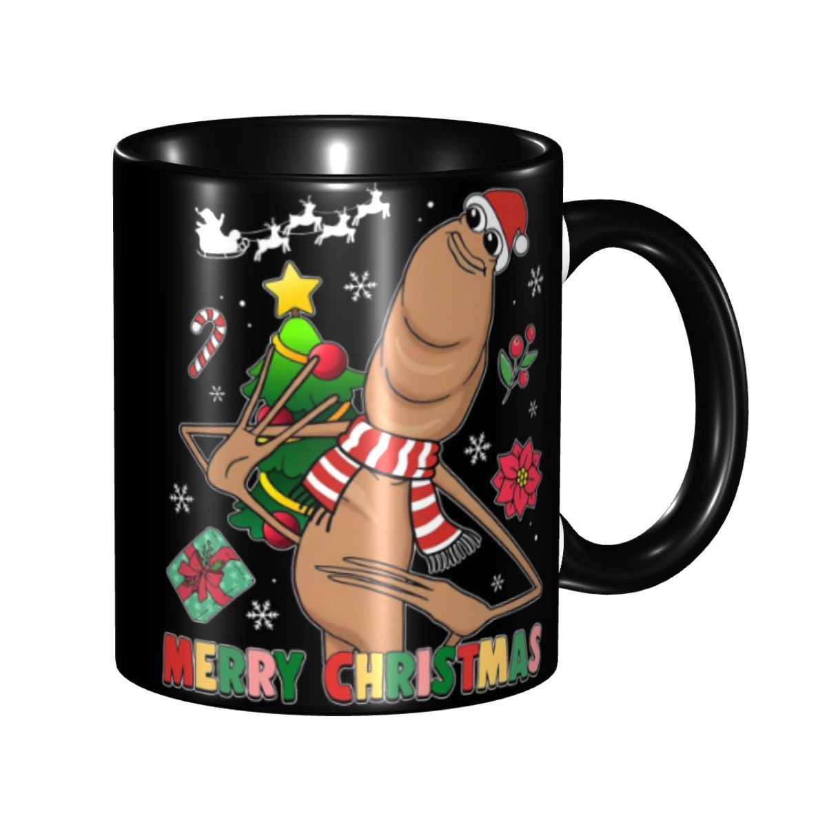 Marcus The Worm Feliz Natal Me - Coffee Tea Gift avaliação e preço