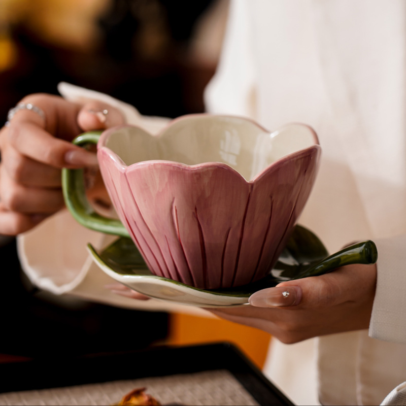 Conjunto de prato de xícara de - Coffee Leaves Tea avaliação e preço