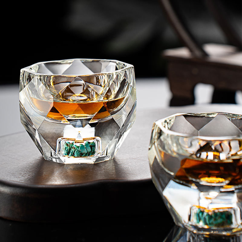 Copo de Cristal Facetado em Di - Coffee Tea Catering avaliação e preço
