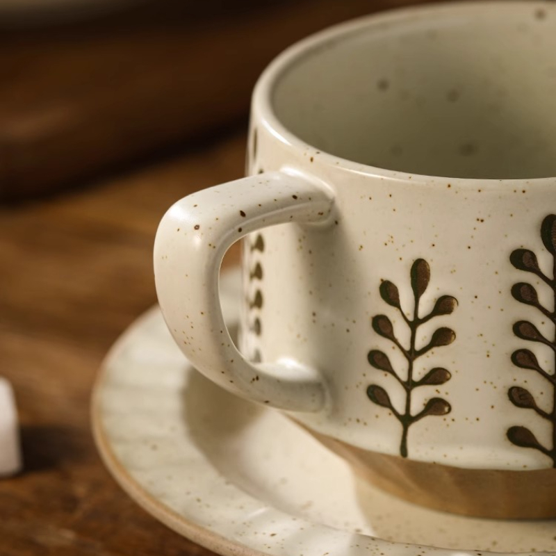 Copo de cerâmica retrô, cerâmi - Coffee Tea Catering avaliação e preço