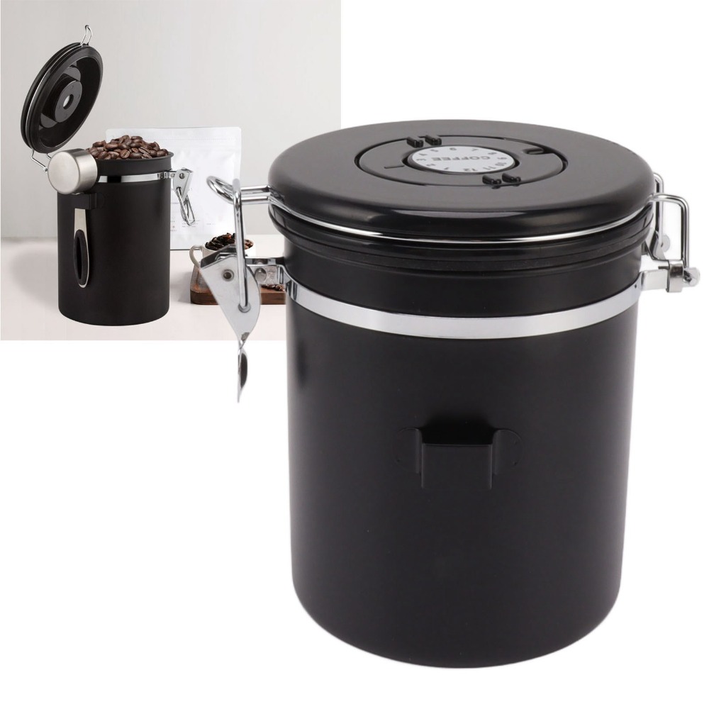 Recipiente Durável de Aço Inox - Coffee Tea Bean Leaf avaliação e preço