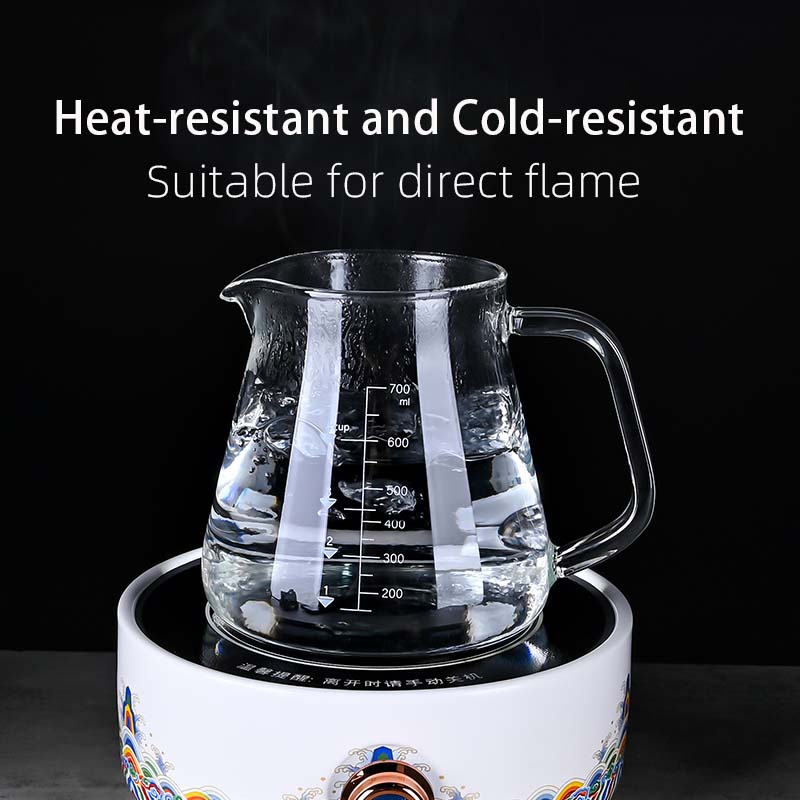 Novo alto borosilicato 700ml v - Coffee Tea Catering avaliação e preço