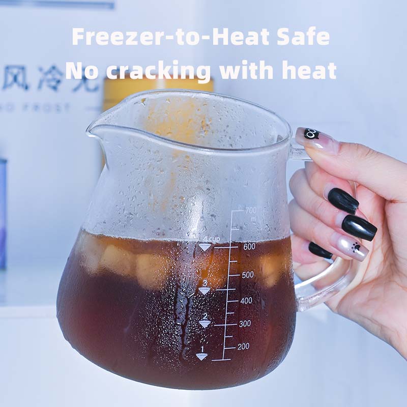 Novo alto borosilicato 700ml v - Coffee Tea Catering avaliação e preço