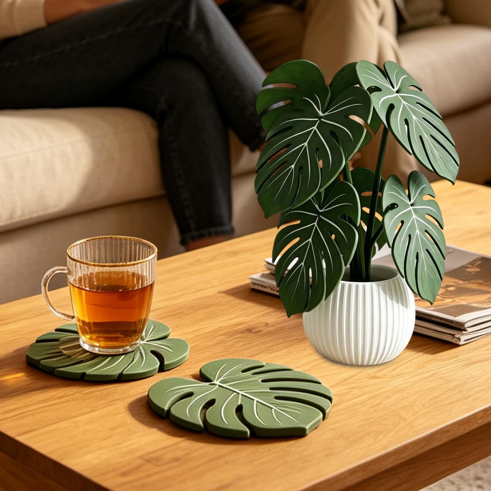 Base para Copos em Forma de Fo - Coffee Leaves Tea avaliação e preço