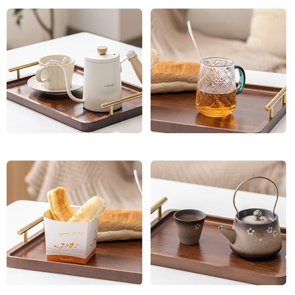 Bandeja de servir de madeira c - Coffee Tea Station avaliação e preço